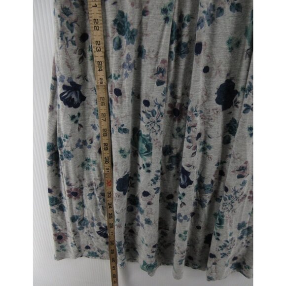 Peruvian Connection Dress Medium Wrap Flare Floral Stretch Belted - Picture 3 of 10